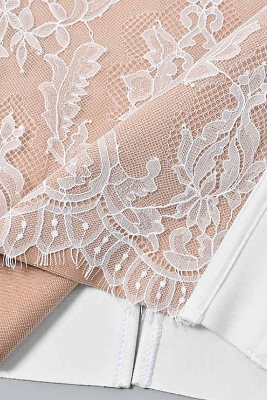 Shop  white dress - Perfect for special occasions | Genevieve Bodycon Lace Midi Dress - White Pearl