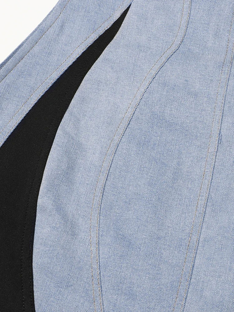 Shop  beautiful dress - Perfect for special occasions | Genevieve Denim Asymmetric Mini Dress