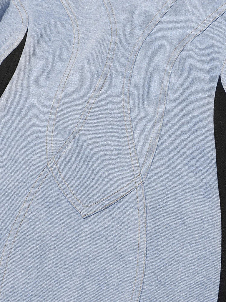 Shop  beautiful dress - Perfect for special occasions | Genevieve Denim Asymmetric Mini Dress