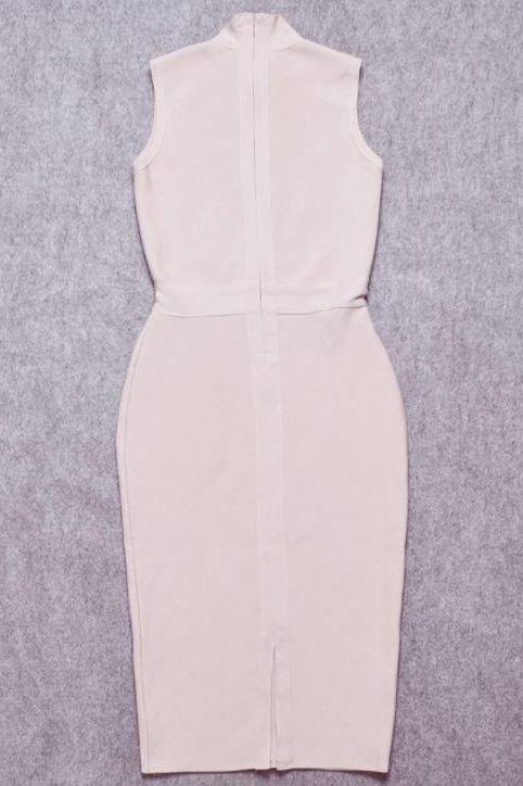 Shop  beautiful dress - Perfect for special occasions | Grace Bandage Midi Dress - Cream