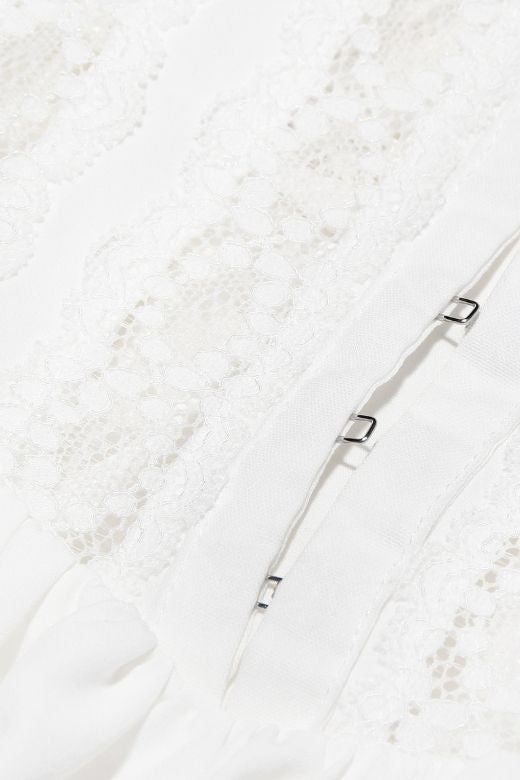 Hailee  Bodycon Mini Dress - White Pearl - Stylish white dress for special occasions | Buy Online