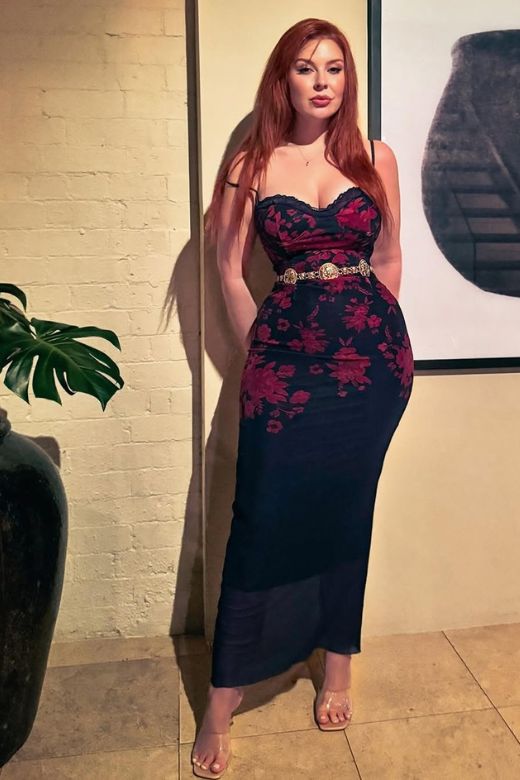 Harmony Bodycon Midi Dress - Classic Black - Stylish black dress for special occasions | Buy Online