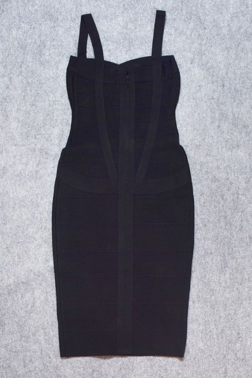 Heidi Bandage Midi Dress - Classic Black - Stylish black dress for special occasions | Buy Online
