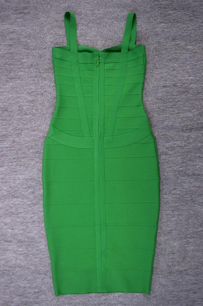 Shop  green dress - Perfect for special occasions | Heidi Bandage Midi Dress - Emerald Green