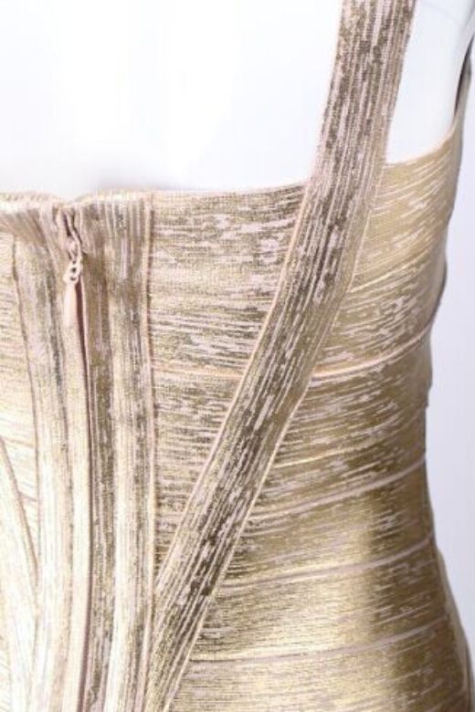 Shop  beautiful dress - Perfect for special occasions | Heidi Bandage Midi Dress - Gold