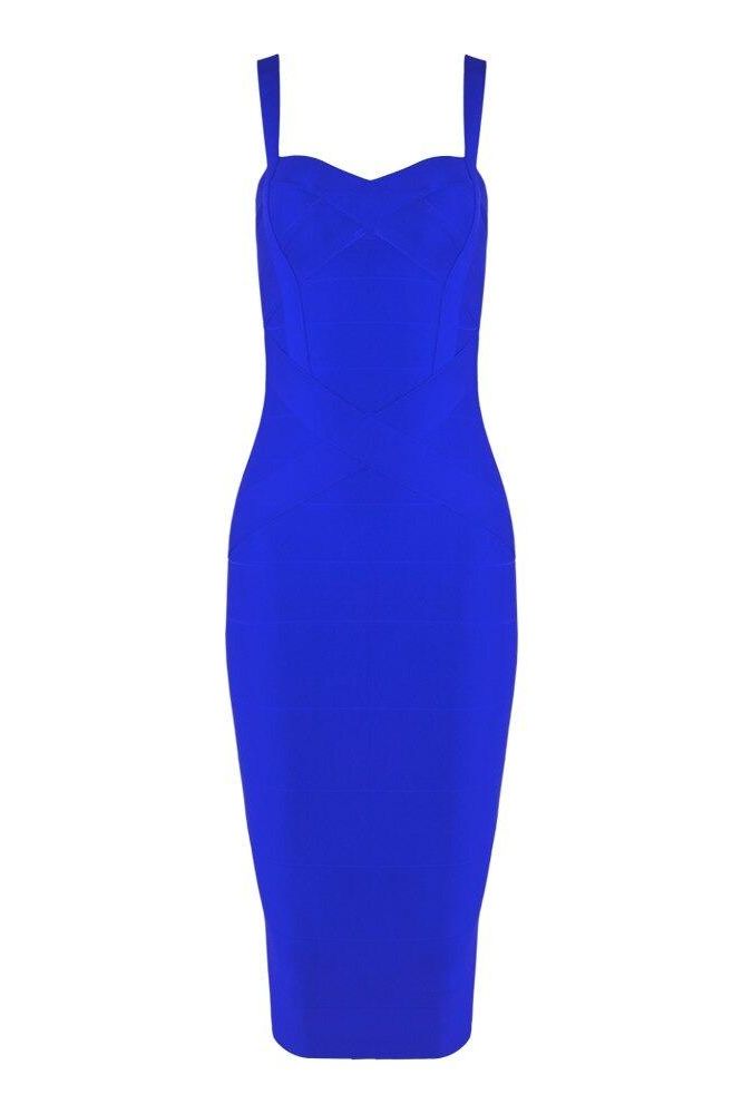 Heidi Bandage Midi Dress - Royal Blue - Stylish blue dress for special occasions | Buy Online