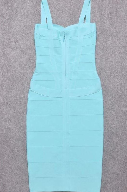 Shop  blue dress - Perfect for special occasions | Heidi Bandage Midi Dress - Sky Blue