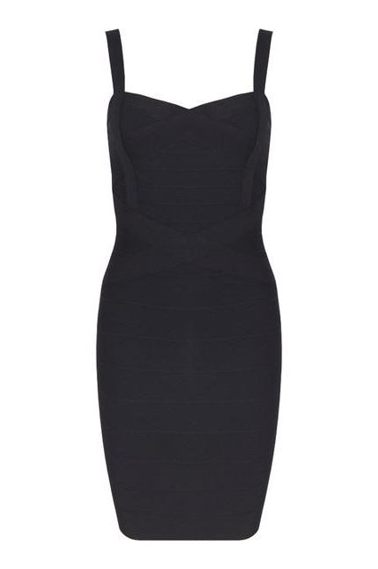 Stylish black dress | Heidi Bandage Mini Dress - Classic Black - Ideal for special occasions