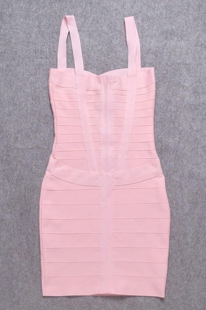 Heidi Bandage Mini Dress - Dusty Pink - Stylish pink dress for special occasions | Buy Online