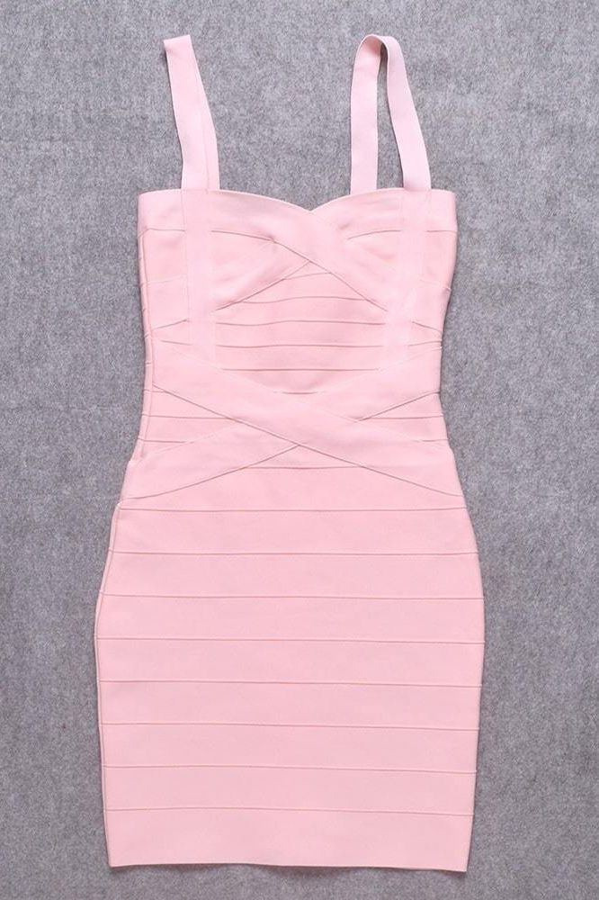 Heidi Bandage Mini Dress - Dusty Pink - Stylish pink dress for special occasions | Buy Online