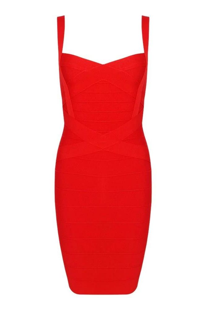 Shop  red dress - Perfect for special occasions | Heidi Bandage Mini Dress - Lipstick Red