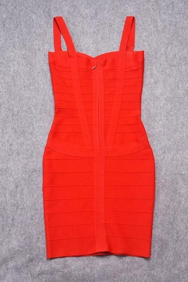 Heidi Bandage Mini Dress - Lipstick Red - Stylish red dress for special occasions | Buy Online