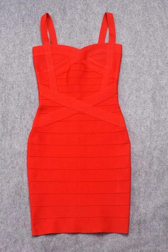 Heidi Bandage Mini Dress - Lipstick Red - Stylish red dress for special occasions | Buy Online