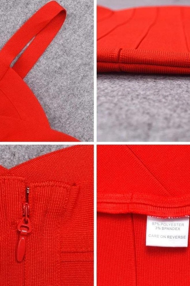 Shop  red dress - Perfect for special occasions | Heidi Bandage Mini Dress - Lipstick Red