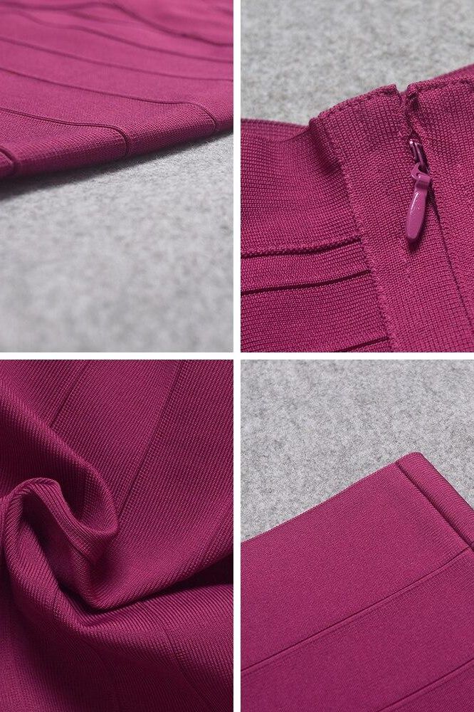 Heidi Bandage Mini Dress - Magenta Pink - Stylish pink dress for special occasions | Buy Online