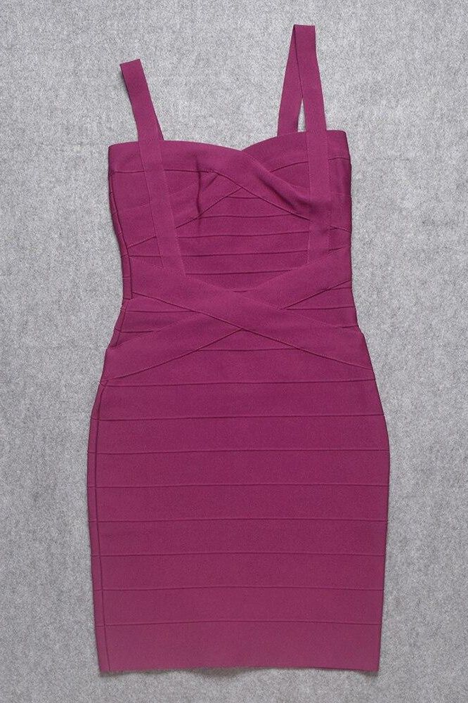 Heidi Bandage Mini Dress - Magenta Pink - Stylish pink dress for special occasions | Buy Online