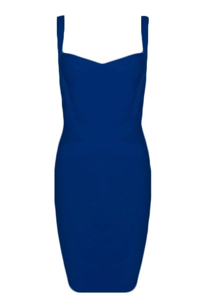 Stylish blue dress | Heidi Bandage Mini Dress - Navy Blue - Ideal for special occasions