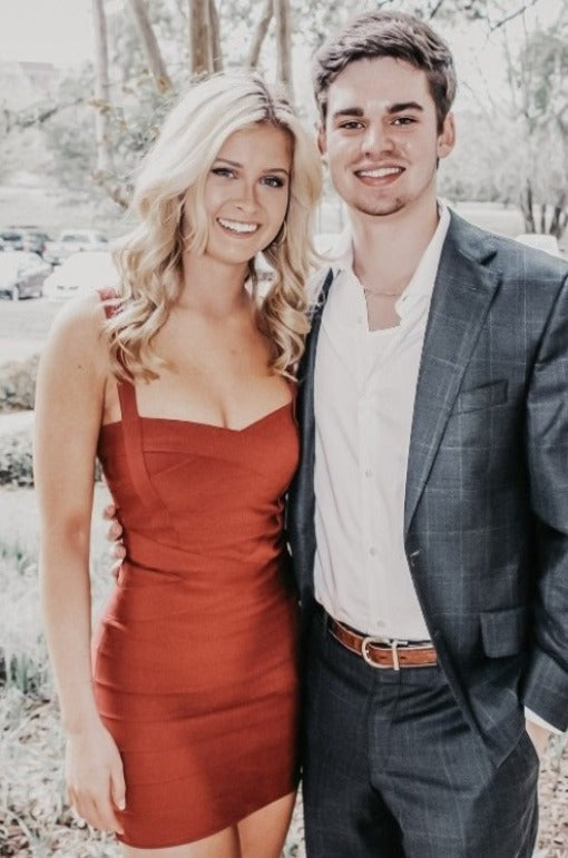 Stylish red dress | Heidi Bandage Mini Dress - Red Wine - Ideal for special occasions