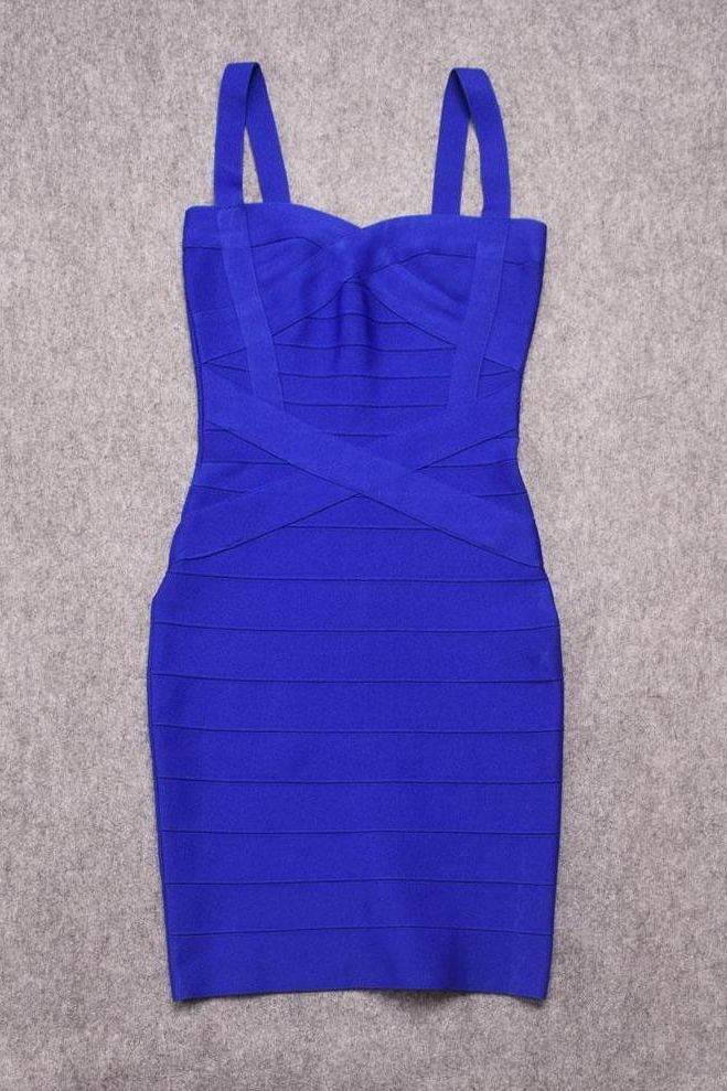 Heidi Bandage Mini Dress - Royal Blue - Stylish blue dress for special occasions | Buy Online