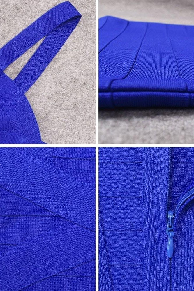 Heidi Bandage Mini Dress - Royal Blue - Stylish blue dress for special occasions | Buy Online