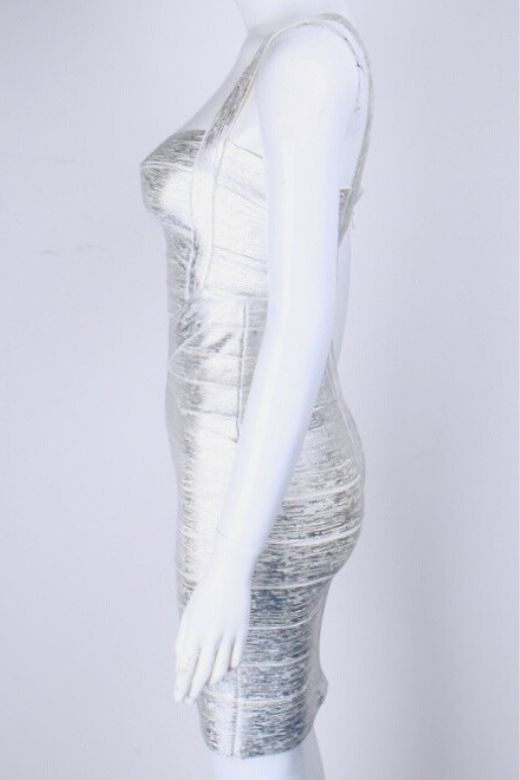 Shop  beautiful dress - Perfect for special occasions | Heidi Bandage Mini Dress - Silver