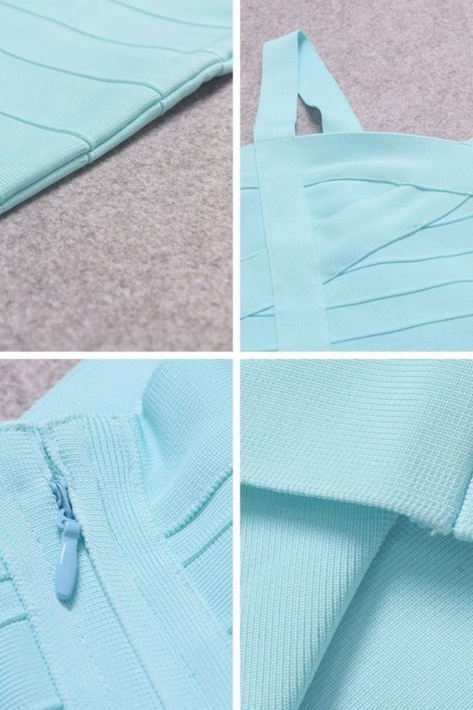 Heidi Bandage Mini Dress - Sky Blue - Stylish blue dress for special occasions | Buy Online