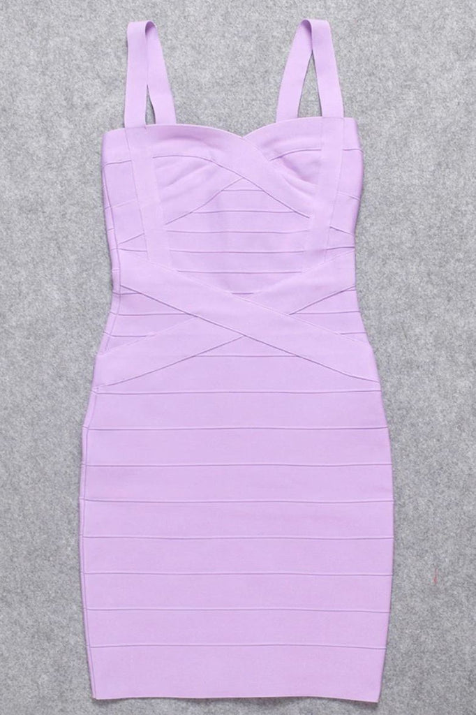 Shop  purple dress - Perfect for special occasions | Heidi Bandage Mini Dress - Violet Purple