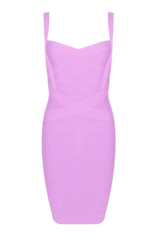 Shop  purple dress - Perfect for special occasions | Heidi Bandage Mini Dress - Violet Purple