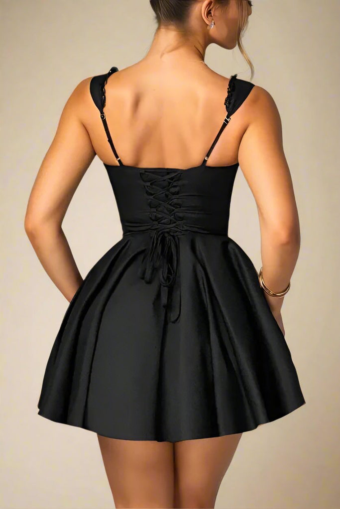 Shop  black dress - Perfect for special occasions | Adelyn Bodycon Mini Dress - Classic Black