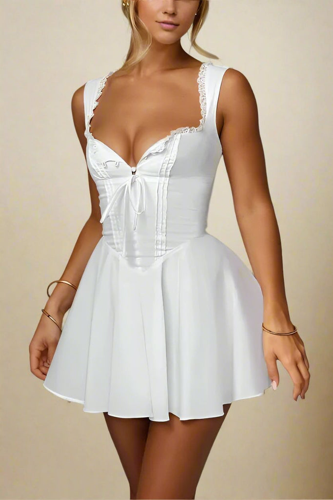 Shop  white dress - Perfect for special occasions | Adelyn Bodycon Mini Dress - White Pearl
