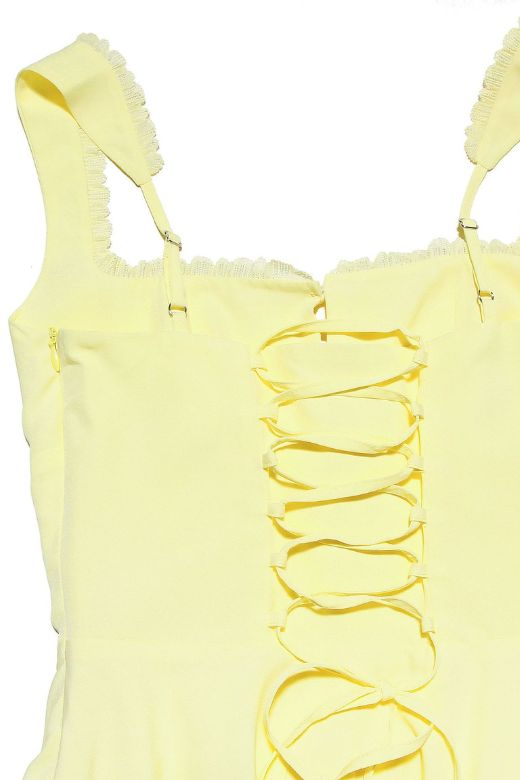 Stylish yellow dress | Adelyn Bodycon Mini Dress - Sun Yellow - Ideal for special occasions