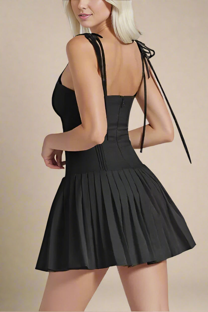 Vivien Bodycon Mini Dress - Classic Black - Stylish black dress for special occasions | Buy Online