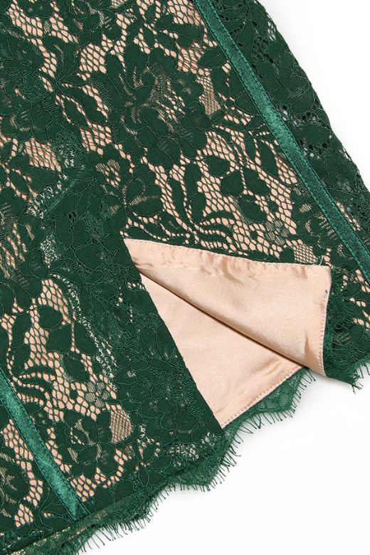 Honor Bodycon Midi Dress - Emerald Green - Stylish green dress for special occasions | Buy Online