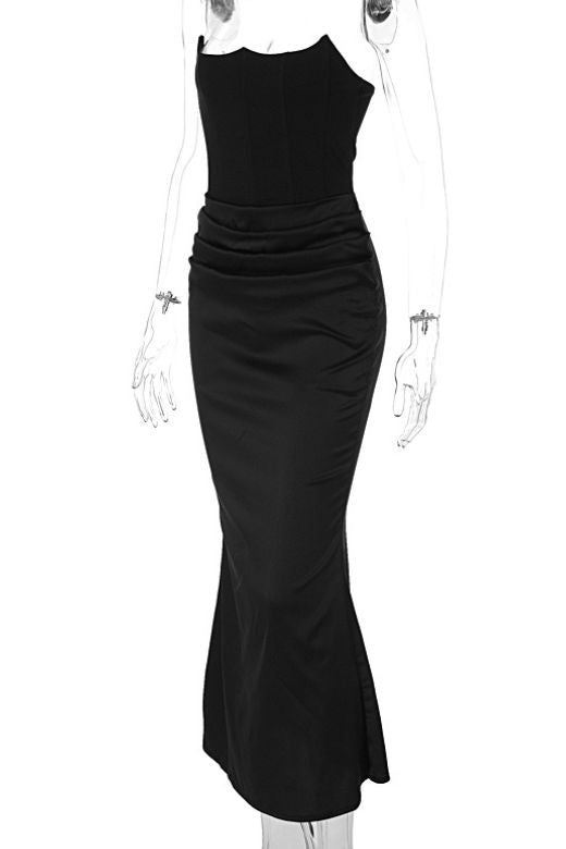 Hope Bodycon Wrap Maxi Dress - Classic Black - Stylish black dress for special occasions | Buy Online