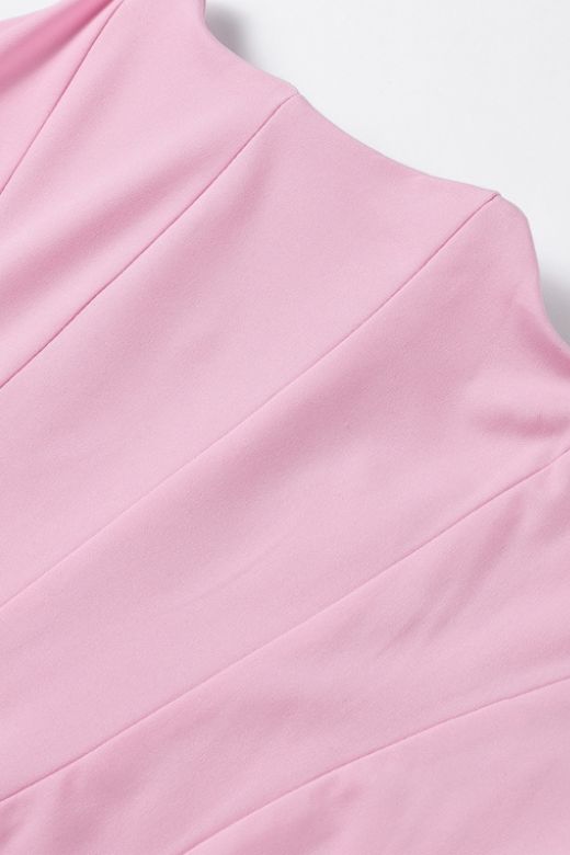 Hope Bodycon Wrap Maxi Dress - Dusty Pink - Stylish pink dress for special occasions | Buy Online