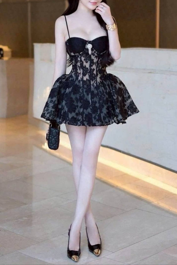 Shop  beautiful dress - Perfect for special occasions | Camilla Corset Lace Mini Dress