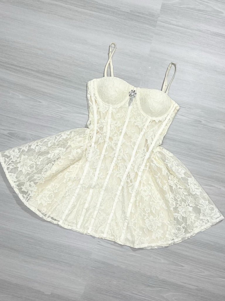 Camilla Corset Lace Mini Dress - Stylish beautiful dress for special occasions | Buy Online