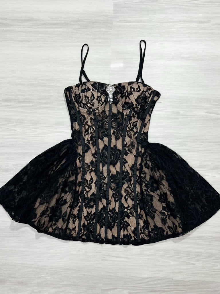 Stylish beautiful dress | Camilla Corset Lace Mini Dress - Ideal for special occasions