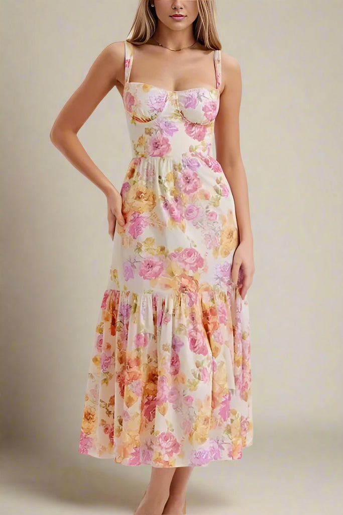 Imogen Bodycon Day Midi Dress - Dusty Pink - Stylish pink dress for special occasions | Buy Online