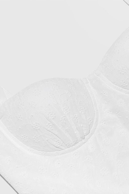 Imogen Bodycon Day Midi Dress - White Pearl - Stylish white dress for special occasions | Buy Online