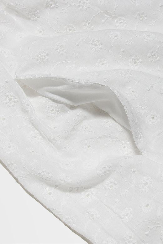 Imogen Bodycon Day Midi Dress - White Pearl - Stylish white dress for special occasions | Buy Online