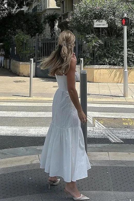 Shop  white dress - Perfect for special occasions | Imogen Bodycon Day Midi Dress - White Pearl