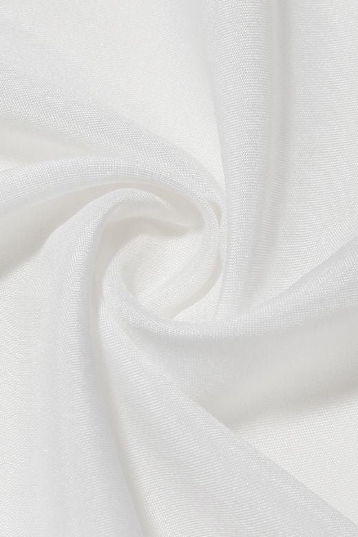 Imogen Bodycon Day Midi Dress - White Pearl - Stylish white dress for special occasions | Buy Online