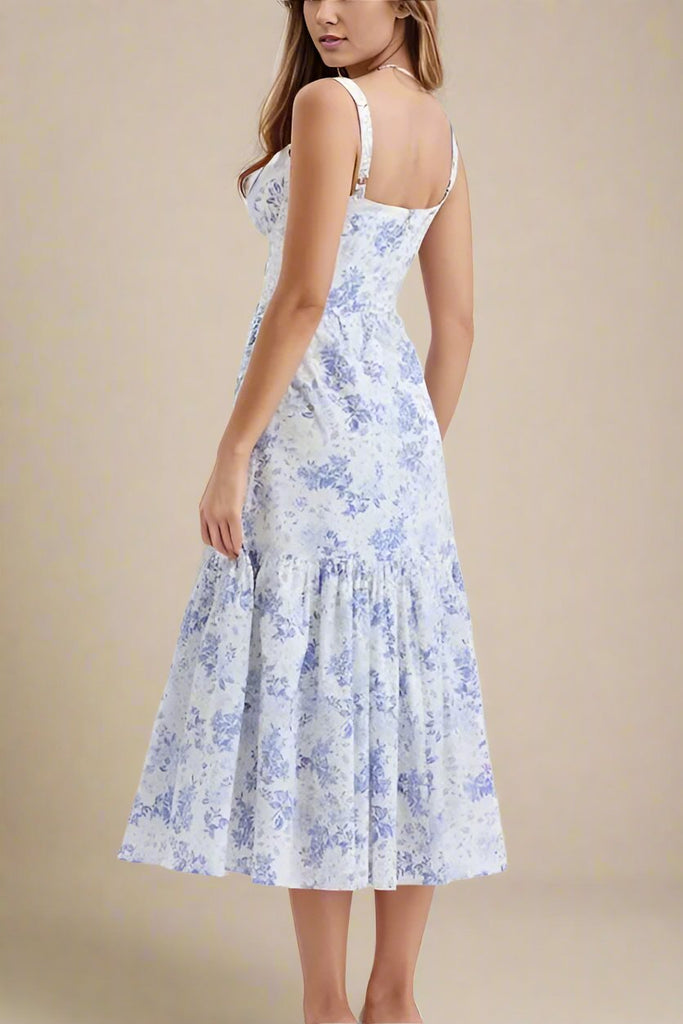 Shop  blue dress - Perfect for special occasions | Imogen Bodycon Day Midi Dress - Sky Blue