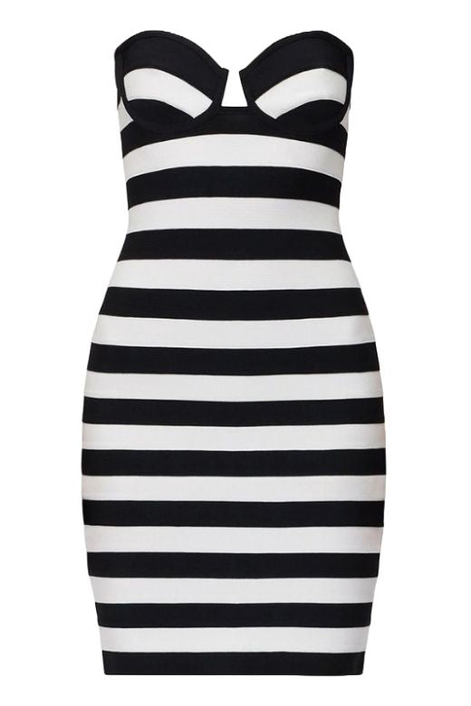 Shop  black dress - Perfect for special occasions | Ingrid Bandage Mini Dress - Classic Black