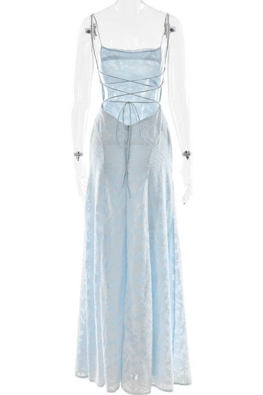 Shop  blue dress - Perfect for special occasions | Ivy Bodycon Maxi Dress - Baby Blue