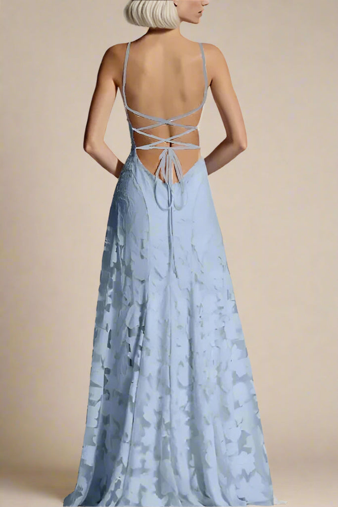 Shop  blue dress - Perfect for special occasions | Ivy Bodycon Maxi Dress - Baby Blue