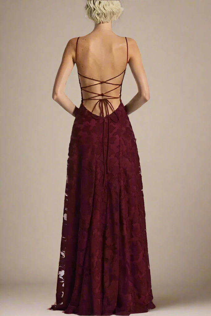 Shop  red dress - Perfect for special occasions | Ivy Bodycon Maxi Dress - Red Wine