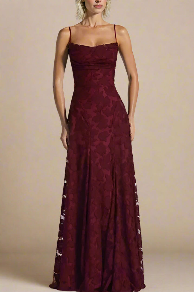 Shop  red dress - Perfect for special occasions | Ivy Bodycon Maxi Dress - Red Wine