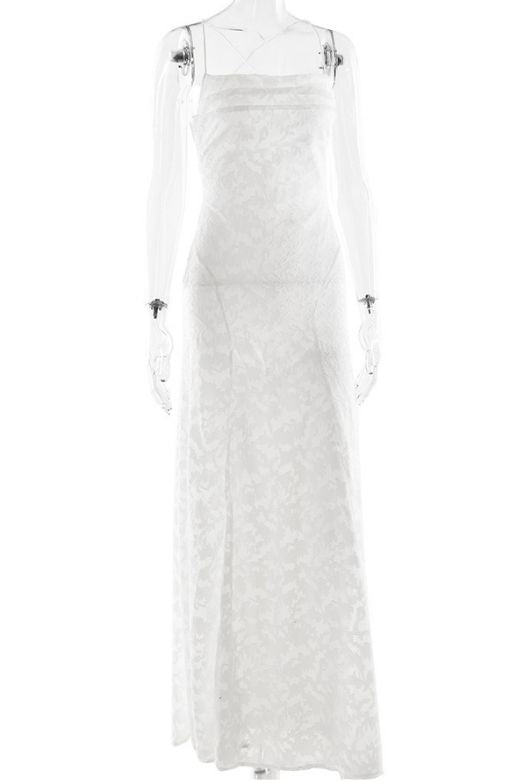 Stylish white dress | Ivy Bodycon Maxi Dress - White Pearl - Ideal for special occasions